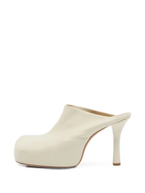 Bottega Veneta Pre-Owned Dot leather heeled mules Neutrals 1367765