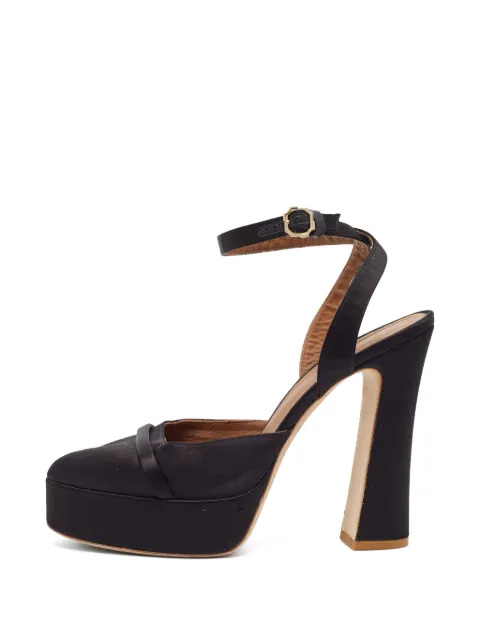 Malone Souliers Mora platform ankle-strap pumps Black 1375320