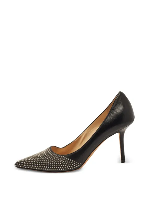 Jimmy Choo Pre-Owned Love studded pumps Black 1367009