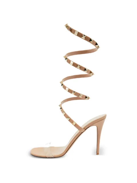 Valentino Garavani Pre-Owned Rockstud spiral sandals White 1370134
