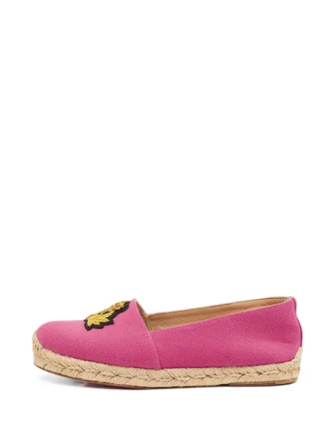 Christian Louboutin Pre-Owned Galia embroidered espadrilles Pink 1373281