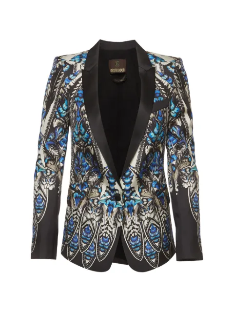 Roberto Cavalli Vintage satin single-breasted blazer Black 1370524