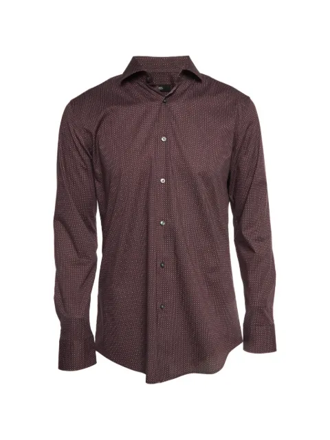 BOSS Jason geometric-print shirt Red 1373995