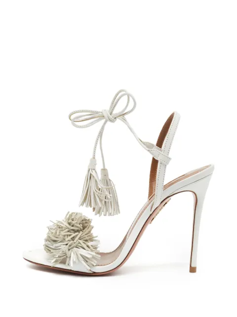 Aquazzura Wild Thing fringed sandals White 1375346
