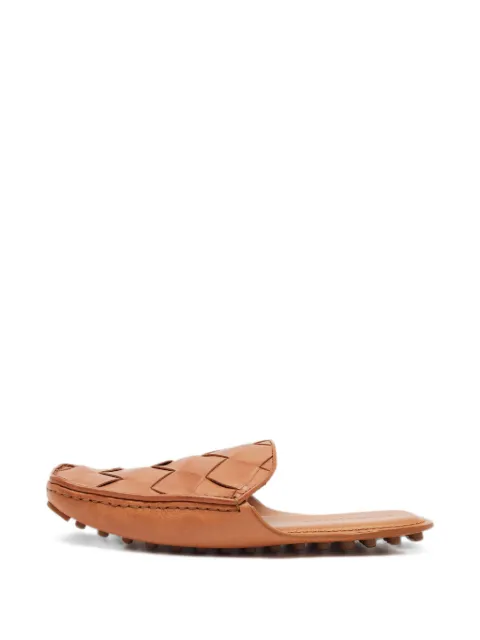 Bottega Veneta Pre-Owned Intrecciato leather mules Neutrals 1374782