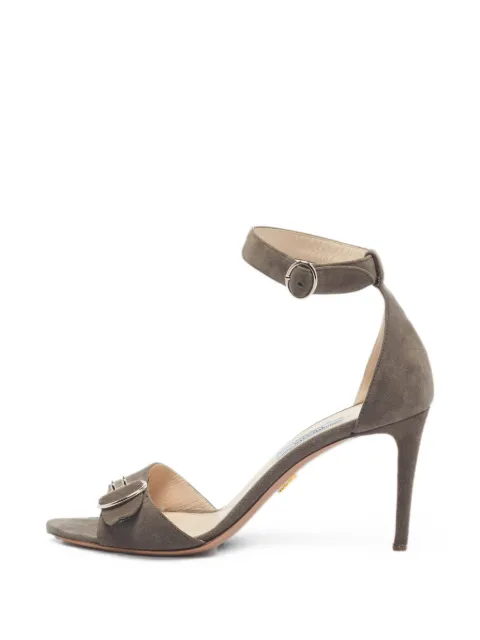 Prada Pre-Owned buckle-detail ankle-strap sandals Grey 1368963