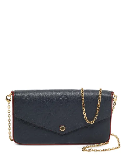 Louis Vuitton Pre-Owned Félicie pochette monogram empreinte clutch bag Blue 1302451
