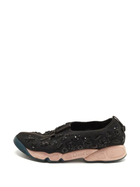 Christian Dior Pre-Owned Fusion crystal-embellished sneakers Black 1374244