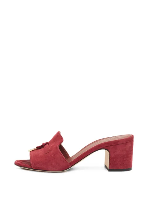 Loro Piana Pre-Owned Summer Charms Walk suede sandals Red 1373681