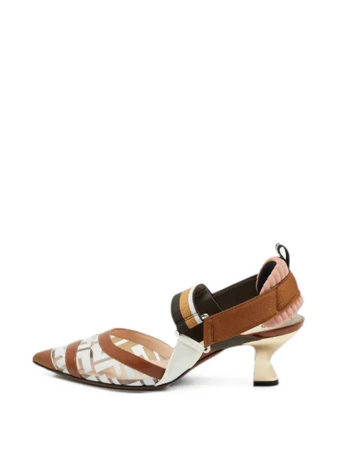Fendi Pre-Owned Colibri slingback pumps White 1373368