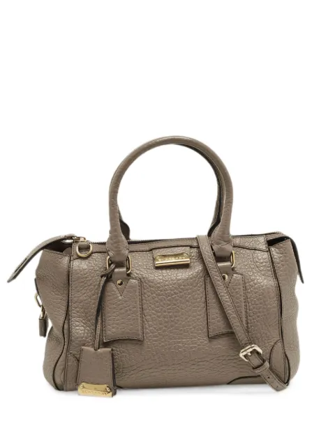 Burberry Pre-Owned Gladstone grained-leather tote bag Grey 1371350