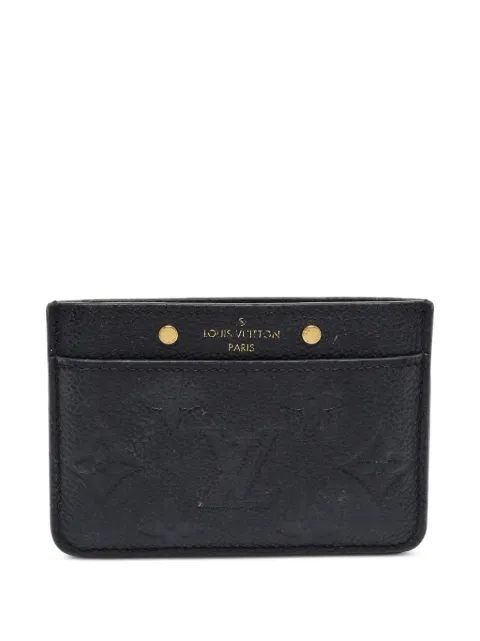 Louis Vuitton Pre-Owned 2018 Monogram Empreinte card holder Black 1368311