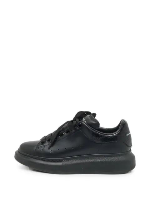 Alexander McQueen Pre-Owned Oversized leather sneakers Black 1369077