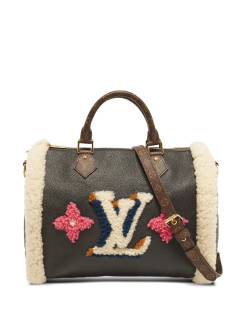 Louis Vuitton Pre-Owned 2020 Speedy 30 Teddy Bandoulière tote bag Black 1371708