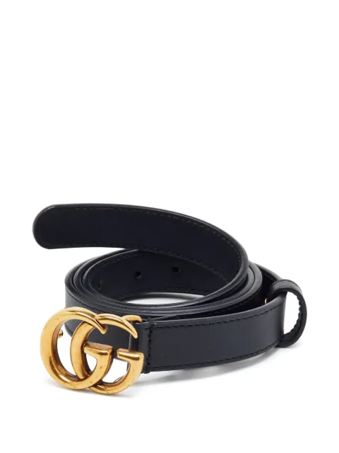 Gucci Pre-Owned GG Marmont buckle belt Black 1370641