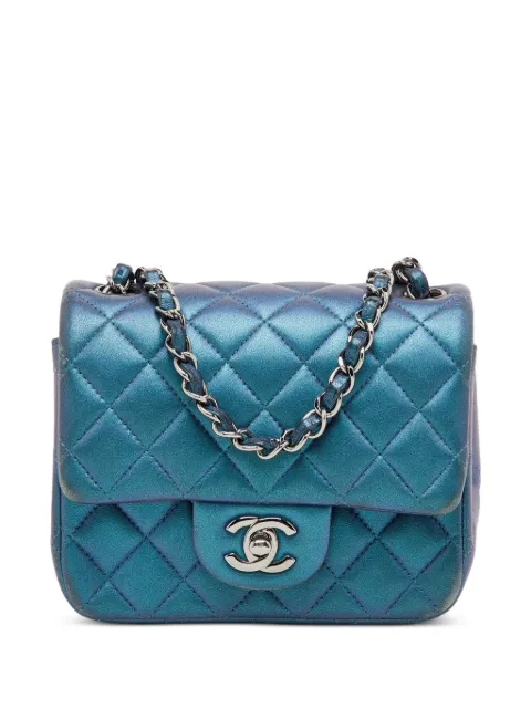 CHANEL Pre-Owned 2017 CC turn-lock flap shoulder bag Blue 1360856