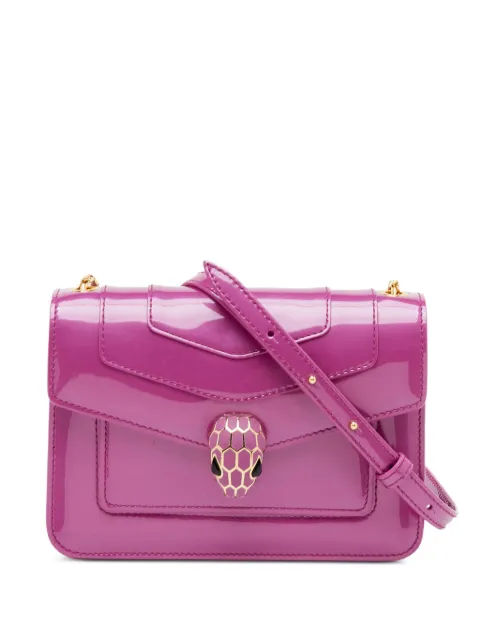 Bvlgari Pre-Owned Serpenti Forever patent leather shoulder bag Purple 1372435