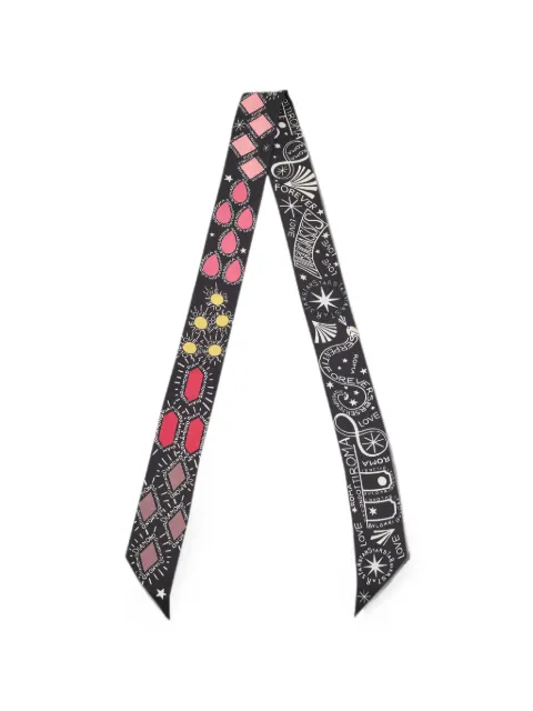 Bvlgari Pre-Owned printed scarf Black 1350968