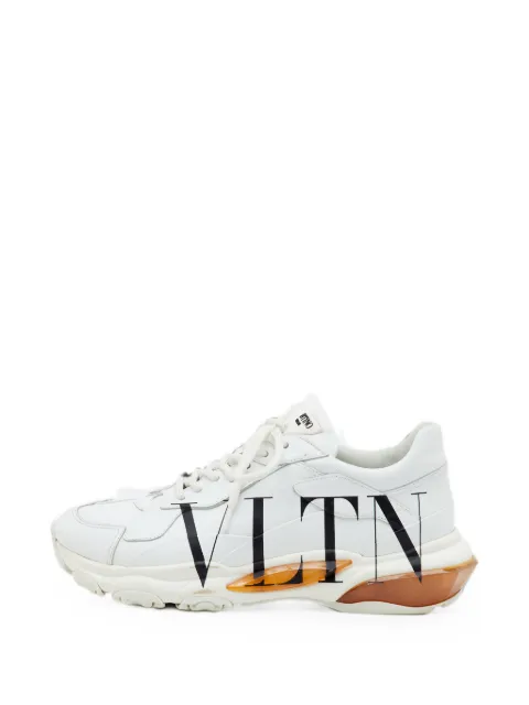 Valentino Garavani Pre-Owned VLTN Bounce leather sneakers White 1372515