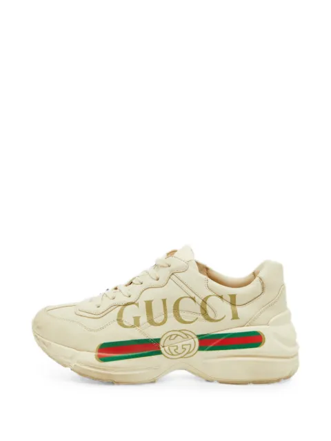 Gucci Pre-Owned Rhyton low-top sneakers Neutrals 1375151