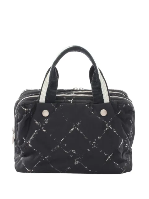 CHANEL Pre-Owned 1997-1999 Old Travel Line Nylon handbag Black KKUW429GKOAXI82K