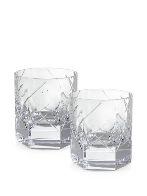 Rosenthal 2026 Vyras geometric-cut crystal whisky glasses White 6990711000248686