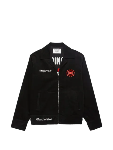 MIDNIGHT RODEO corduroy embroidered jacket Black MRT104
