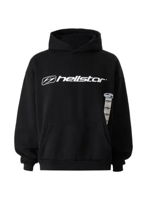 HELLSTAR Marathon logo-print hoodie Black HSR309