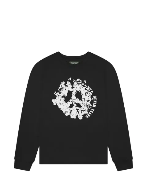 Denim Tears Peace Wreath long-sleeve T-shirt Black DT642