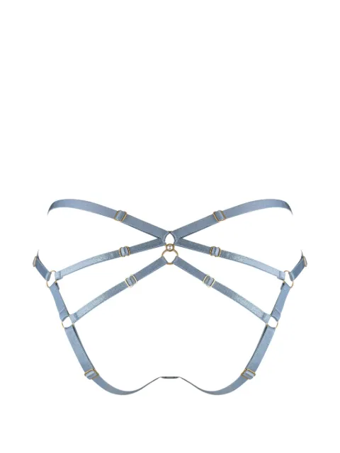 Bordelle Pearl open-back briefs Blue AW27K02