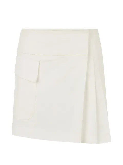 Alberta Ferretti asymmetric mini skirt Neutrals A01050129