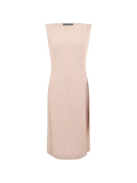 Alberta Ferretti sleeveless side-detail midi dress Pink A04261618