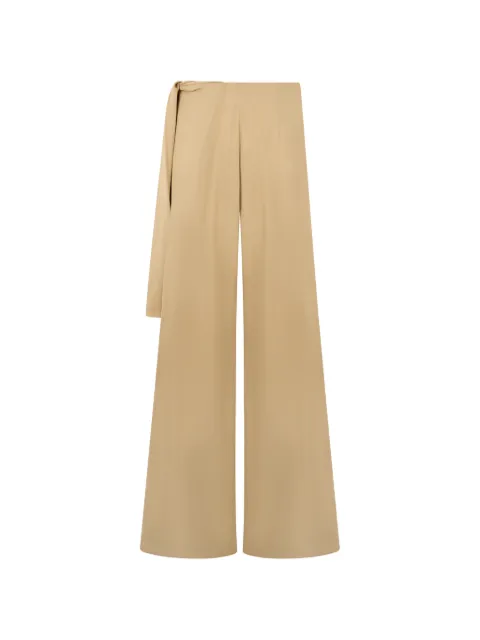 Alberta Ferretti draped flared trousers Neutrals A03150130