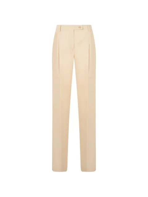 Alberta Ferretti high-waisted pleated trousers Neutrals A03241619