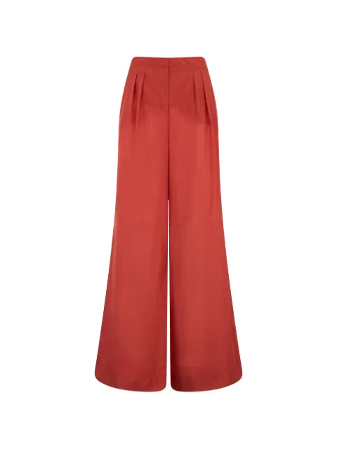 Alberta Ferretti wide-leg high-waisted trousers Red A03140118