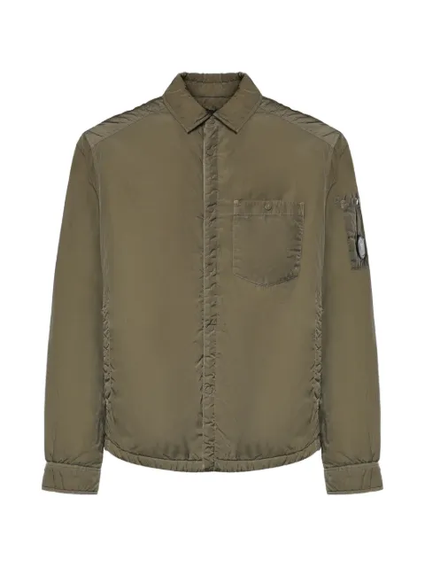 C.P. Company Chrome-R Lens padded button overshirt Green 21CMOS023A005904G356