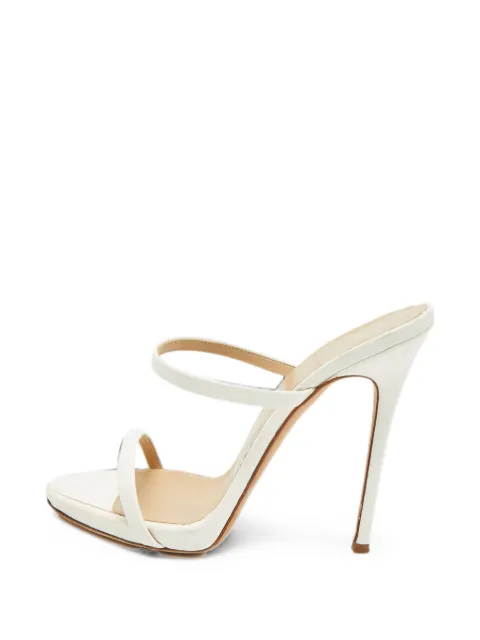 Giuseppe Zanotti Vintage Darsey leather heeled sandals White 1375647