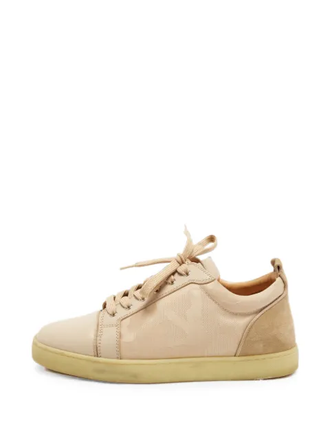 Christian Louboutin Pre-Owned Louis Junior lace-up sneakers Neutrals 1371376
