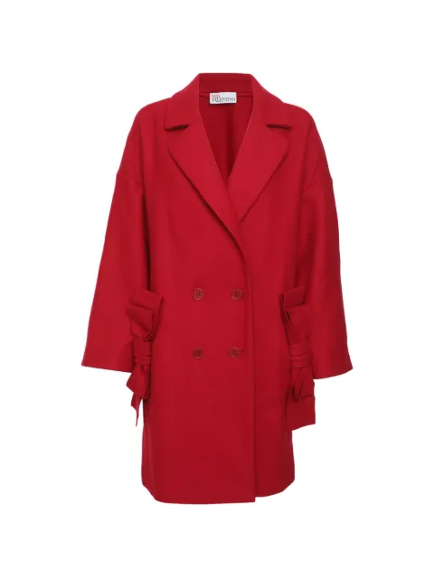 Red Valentino Vintage bow-detail double-breasted coat Red 1357639