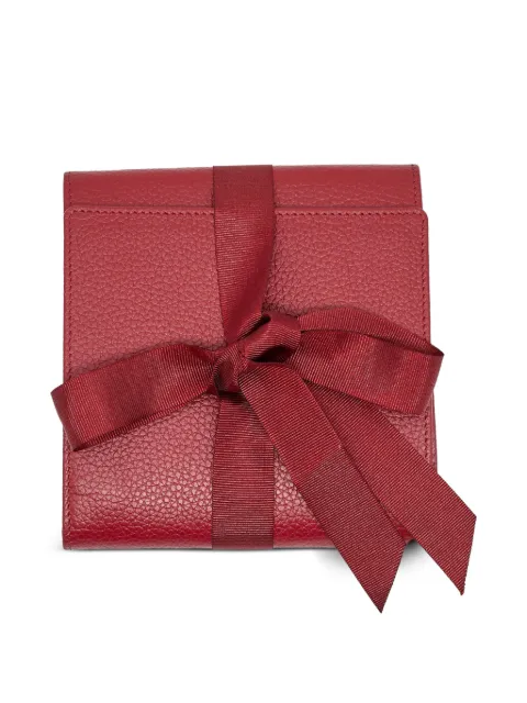 Cartier grained leather travel pouch Red 1365321