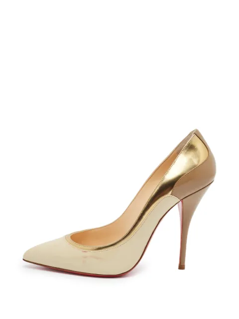 Christian Louboutin Pre-Owned Tucsick leather pumps Neutrals 1368579
