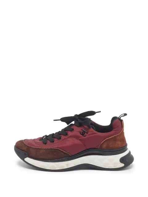 CHANEL Pre-Owned CC low-top sneakers Red 1365347