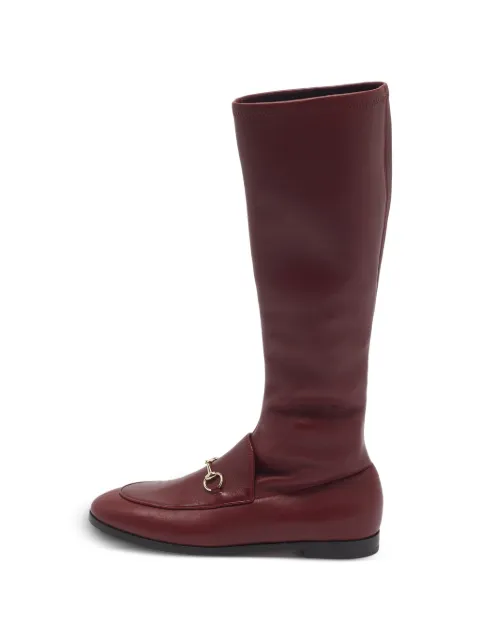 Gucci Pre-Owned Jordaan leather ankle boots Red 1354102