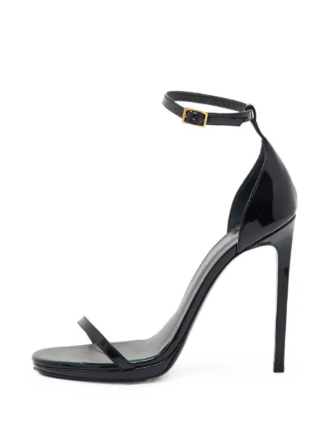 Saint Laurent Pre-Owned ankle-strap heeled sandals Black 1359589