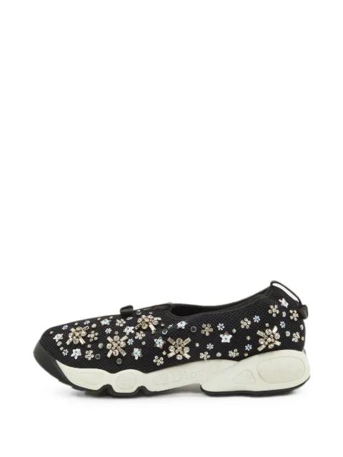 Christian Dior Pre-Owned Fusion crystal-embellished sneakers Black 1375145