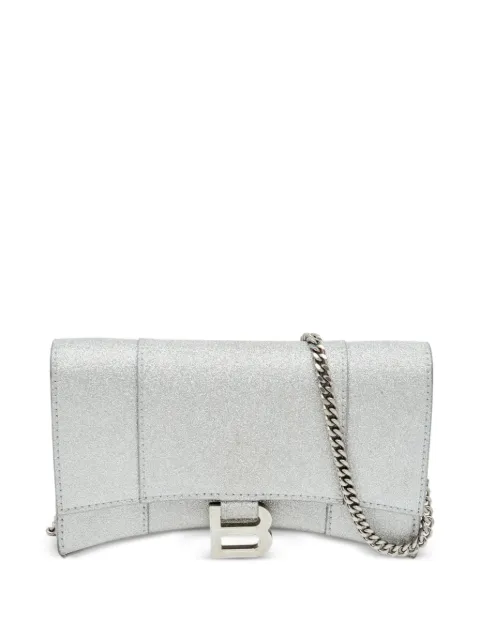 Balenciaga Pre-Owned Hourglass chain wallet Silver 1368515