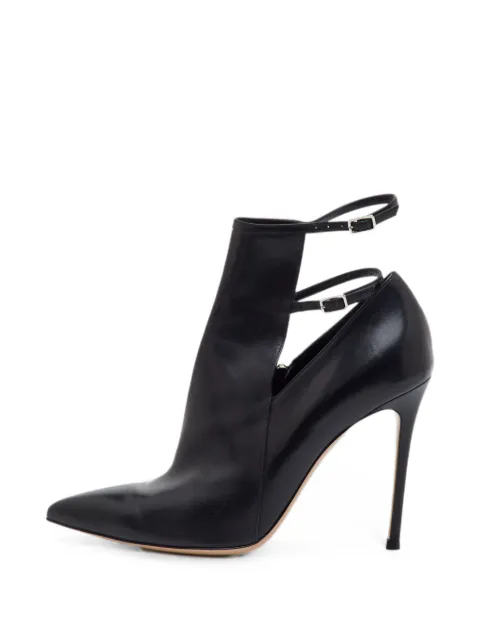 Gianvito Rossi double-buckle heeled ankle boots Black 1372554