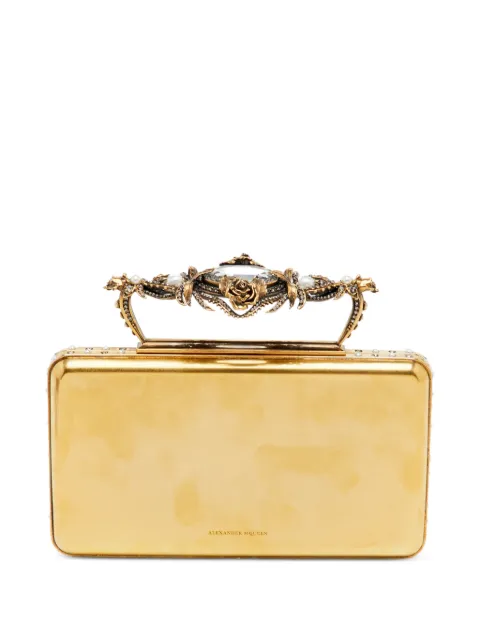 Alexander McQueen Pre-Owned jewelled clutch bag Gold 1371355