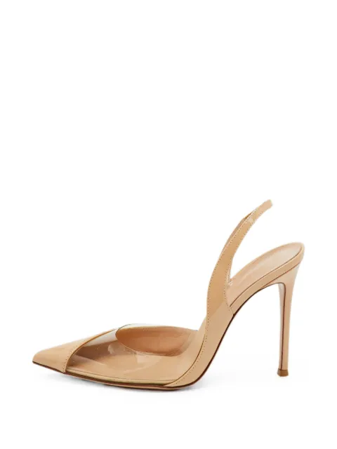 Gianvito Rossi Plexi slingback pumps Neutrals 1372917