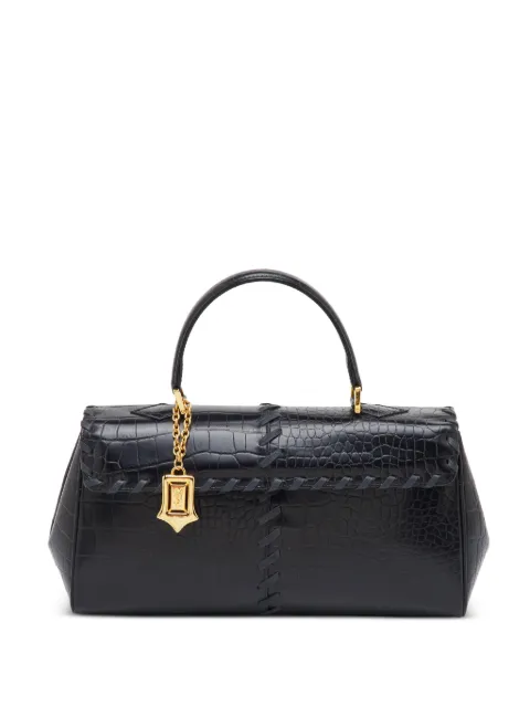 Saint Laurent Pre-Owned leather tote bag Black 1371924
